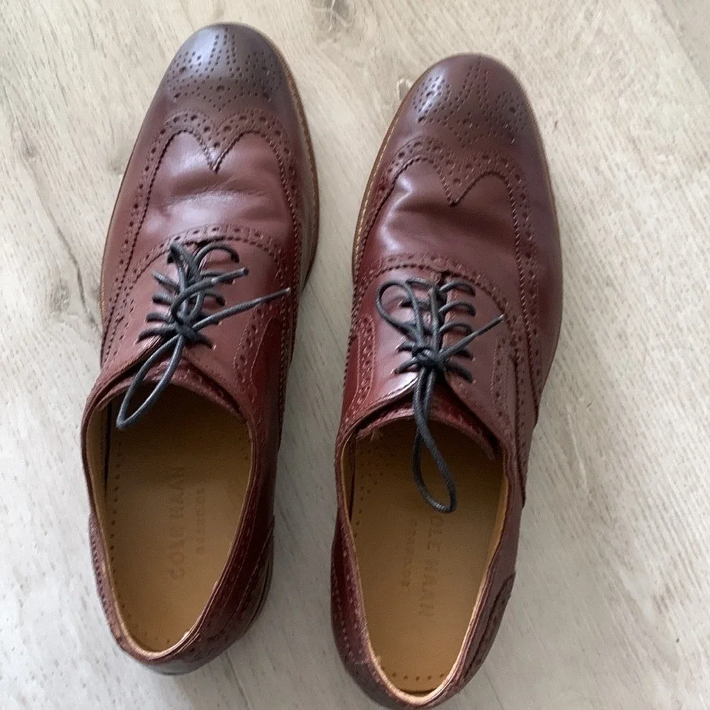 Cole Haan Cambridge British Tan Wingtip Oxfords size‎ 9 M